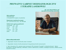 Tablet Screenshot of dermatolog-wlodarczyk.pl